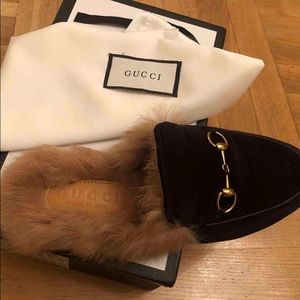 Gucci fur Slippers